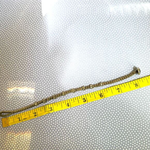 Sterling silver grey cord artisan bracelet - Picture 8 of 8